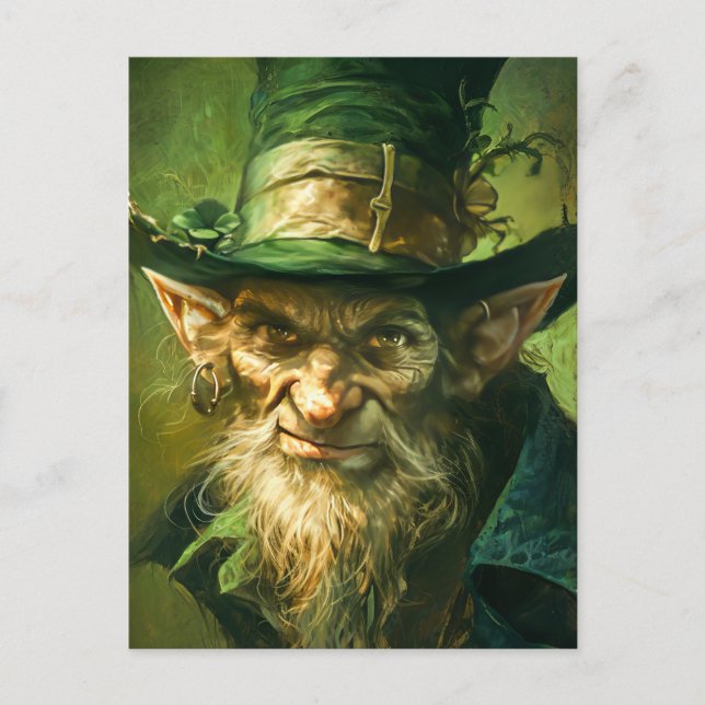 Gothic Leprechaun Vykort (Framsida)