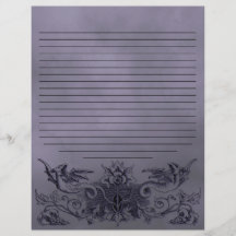 Gothic Light Lila Dragon Alchemy Spell Page