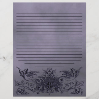 Gothic Light Lila Dragon Alchemy Spell Page