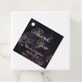 Gothic Lila Boho Elegant bröllop Tack Gåvor Etiketter