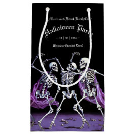 Gothic Lila Dancing Skeletons Halloween