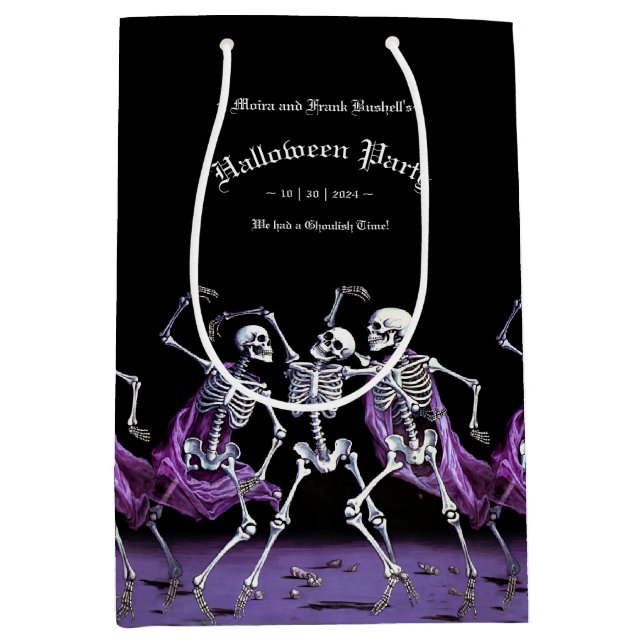 Gothic Lila Dancing Skeletons Halloween (Framsidan)