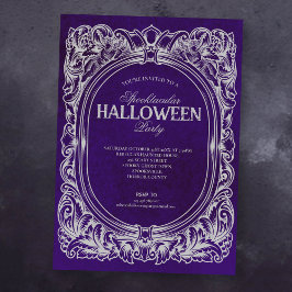 Gothic Lila Halloween fest inbjudan