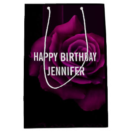 Gothic Lila-Röd ros Flower Birthday