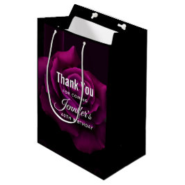 Gothic Lila-Röd ros Flower Birthday Tack