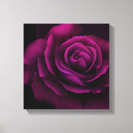 Gothic Lila-Röd ros Flower Canvastryck