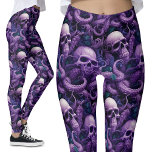 Gothic Lila Tentacles och Döskallar Ocean Octopus Leggings<br><div class="desc">Gothic Lila Tentacles and Döskallar Gym Leggings | Undervattensvibes skiljer sig åt i stil med dessa gotin Leggings. Perfekt för gymmet eller att flunta i ditt unika mode, de här lagren framkallar undervattensskatter, havsbottnar och koralldykning. Visa din individualitet på gymmet eller utanför. Kläder för mörk och distinktion. Gothic Lila Leggings,...</div>