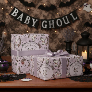 Gothic Lila Victorian Rocking Horse Baby Shower Presentpapper