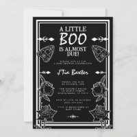 Gothic Little Boo Black Spirit Board Baby Shower