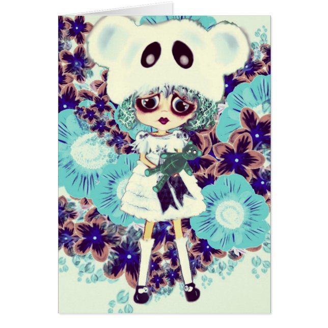 Gothic Lolita, barnisprinsessan PinkyP, varför led Hälsningskort (Framsidan)