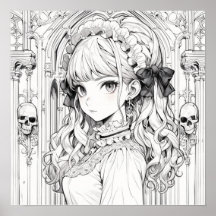 Gothic Lolita-färgning poster
