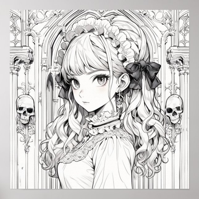 Gothic Lolita-färgning poster (Framsidan)