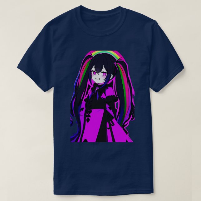 Gothic Lolita Rainbow T Shirt (Design framsida)