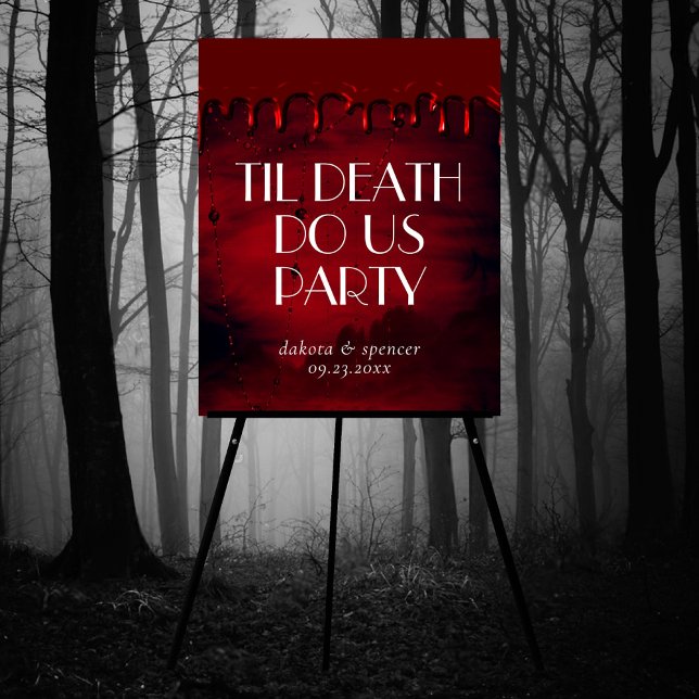 Gothic Luxe | Black Red Bloody Drift Gore Välkomme Poster (Skapare uppladdad)