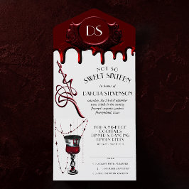 Gothic Luxe | Roligt Gory Blood Red Sweet sixteen
