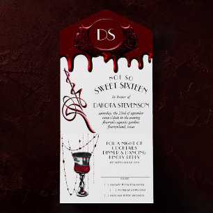Gothic Luxe Roligt Gory Blood Red Sweet sixteen