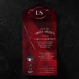 Gothic Luxe | Svart och Blood Red Sweet sixteen