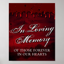 Gothic Luxe | Svart och röd Mörk i överklockningsm Poster