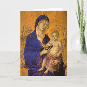 Gothic Madonna och Child Helgkort