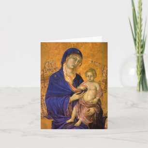 Gothic Madonna och Child Kort