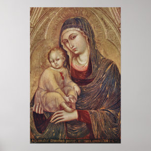 Gothic Madonna och Child poster