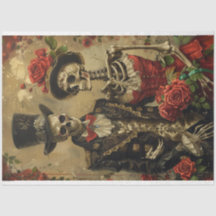 Gothic Make Makfe Skeleton Decoupage