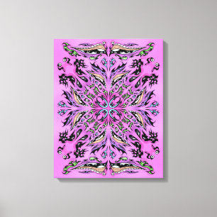 Gothic Mandala Stretched Kanvastryck