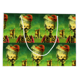 Gothic Mask Skeleton Large Gift Bag