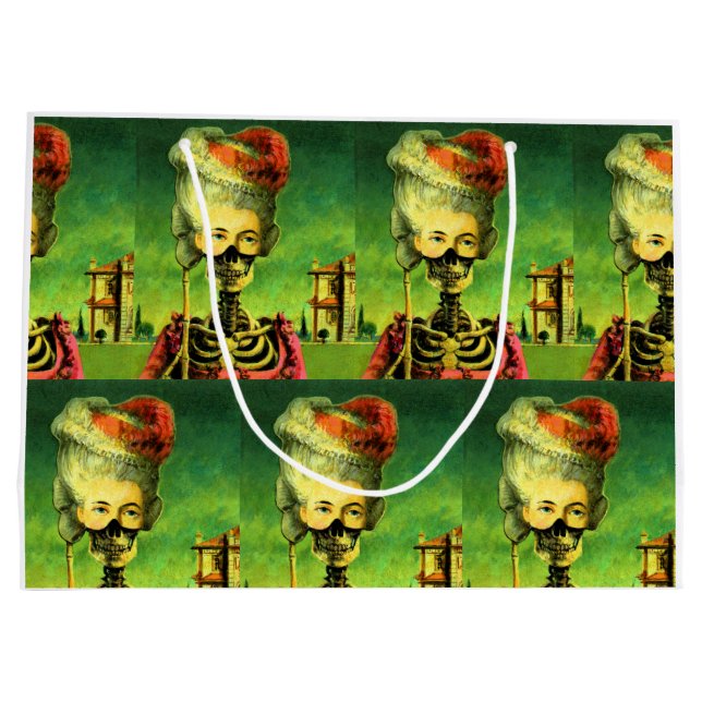 Gothic Mask Skeleton Large Gift Bag (Baksidan)