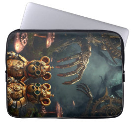 Gothic Mechanical Dark Forest Steampunk Gummy Bear Laptop Fodral