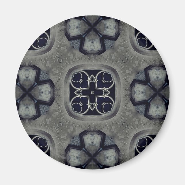 Gothic Medieval Detaljal mönster Magnet (Framsidan)
