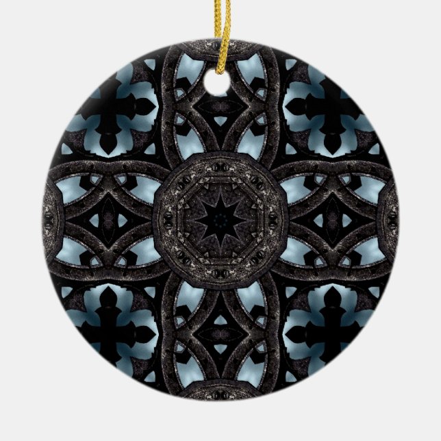 Gothic Medieval kor och medallions Julgransprydnad Keramik (Framsidan)