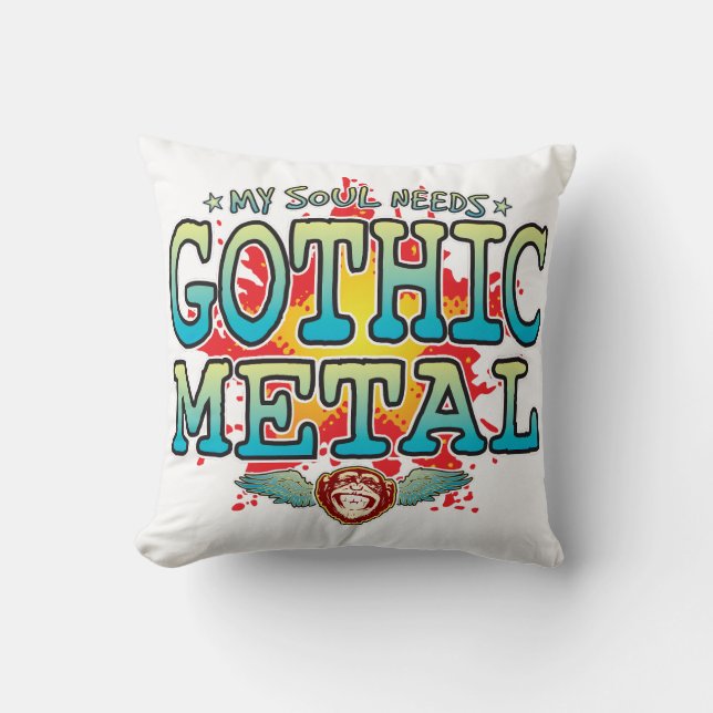 Gothic Metall Soul Cushion Kudde (Framsida)