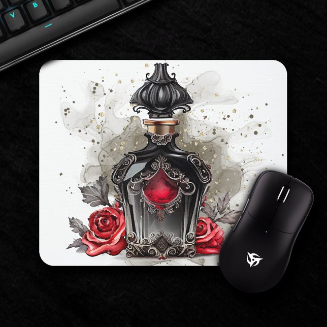 Gothic Mode Victorian Parfym Flaska med Ro Musmatta (Skapare uppladdad)