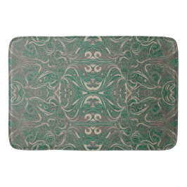 Gothic Mönster Grönt Bath Mat Badrumsmatta