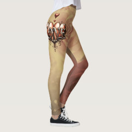 Gothic Moon –Eternal Love Beneath the Midnight Sky Leggings