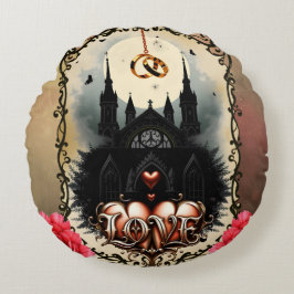 Gothic Moon –Eternal Love Beneath the Midnight Sky Rund Kudde