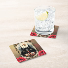 Gothic Moon –Eternal Love Beneath the Midnight Sky Underlägg Papper Kvadrat