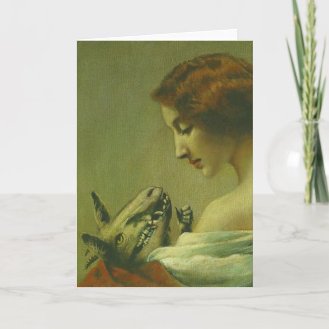 Gothic Mor och Baby Hälsning Card Kort (Framsida)