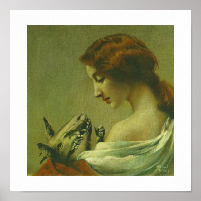 Gothic Mor och Child Djävulen Skriv ut Poster (Framsidan)