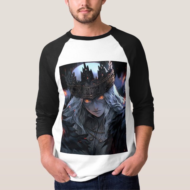 Gothic Mörk Fantasy Anime T-Shirt (Framsida)