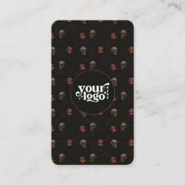 Gothic Mörk Halloween QR-kodLodrät Visitkort