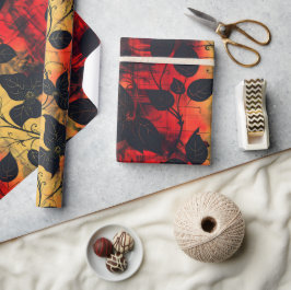 Gothic Mörk känner svart Gult röd Presentpapper