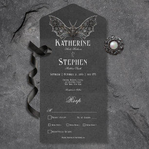 Gothic Moth Moody Black & White Middag