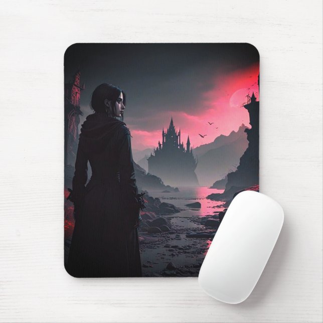 Gothic- Mousepad Musmatta (Med mus)
