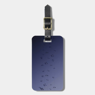 Gothic Musik noter Luggage Tag Bagagebricka