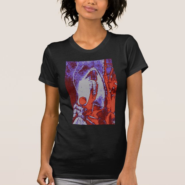 Gothic Mutant Moth Dam T-Shirt (Framsida)