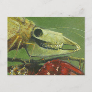 Gothic Mutant Moth-vykort Vykort