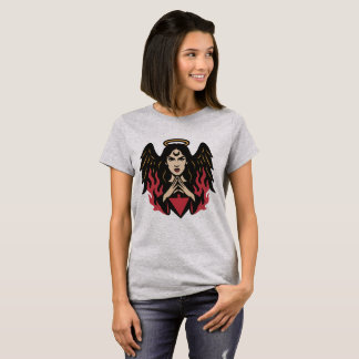 Gothic Mysterious Woman - Mörk Fantasy T Shirt