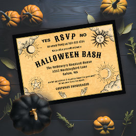 Gothic Mystical Spirit Board Halloween fest Inbjudningar